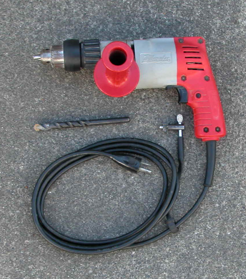 Percussive drilling works on the same principles as this corded hammer drill, but on a far larger scale. 