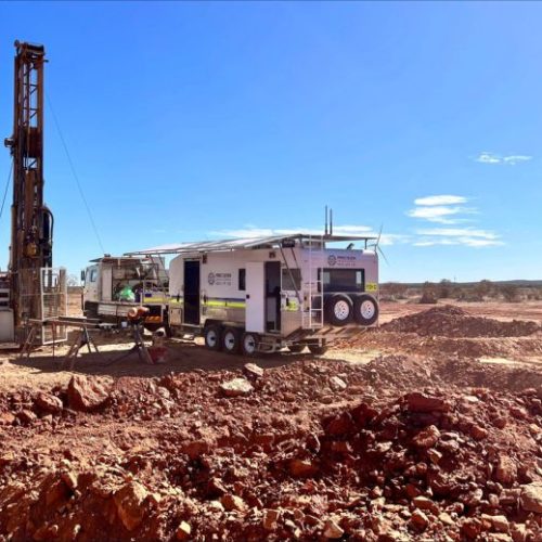Mud Rotary Drilling in Australian Minesite.