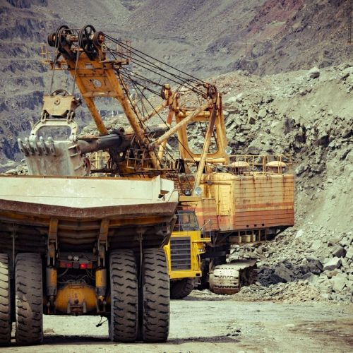 natural resources of Australia being mined on a mining site
